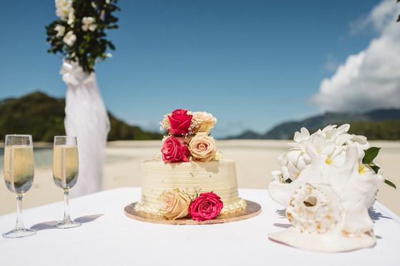 Wedding details in the Seychelles